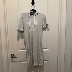 Tommy Hilfiger Sport Light Gray Hoodie Dress